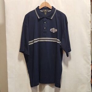 Antigua Seattle Mariners Polo Men's XL Navy/Gray/White MLB 2001 All Star Game‎